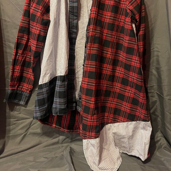 Womens ZARA Premium Collection, Asymmetrical Button-Up Blouse - Picture 5 of 9